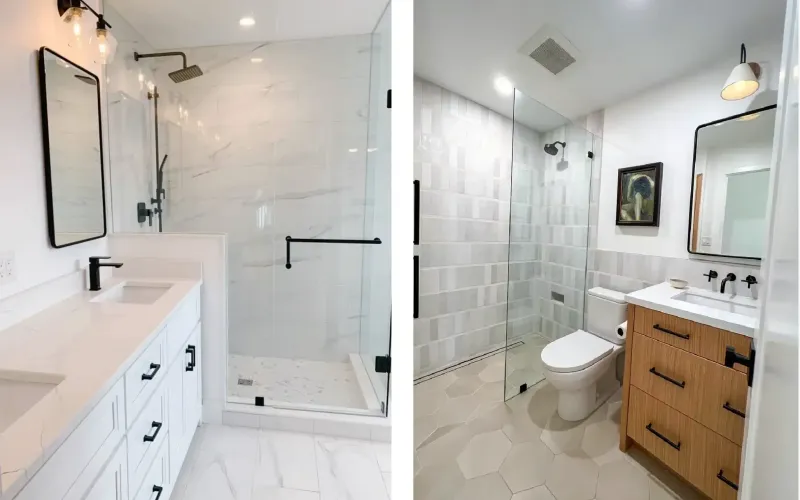 Bathroom renovation process in Plainview NY home